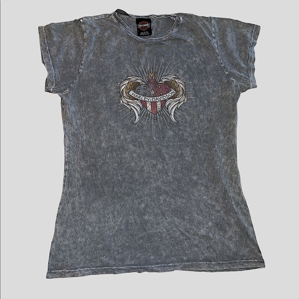 Grey Harley Davidson Dealership Shirt from the Rocket Harley Davidson in Alabama
